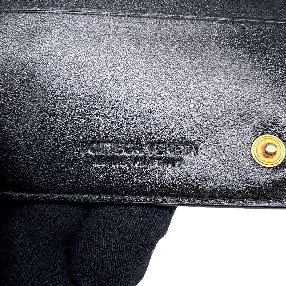 Bottega Veneta Long Wallet Intrecciato Leather Bifold Black - Picture 12 of 13